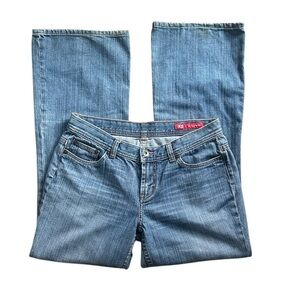 Y2K Express X2 Denim Flare Leg Jeans Size 8 Short